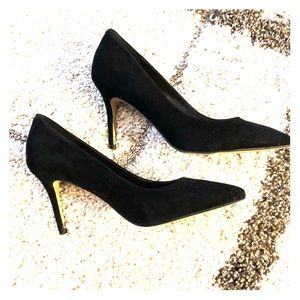 Aldo Black Suede Heels